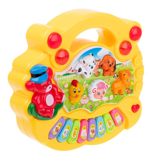 Attīstošās muzikālās klavieres ar dzīvniekiem ANIMAL PIANO