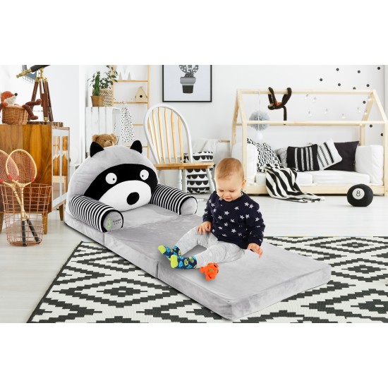 Mīksts bērnu plīša krēsls XXL 3in1 "Lemur"