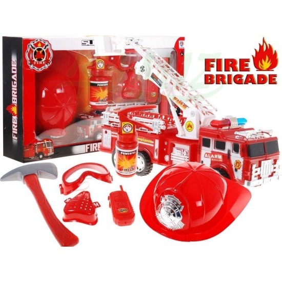 Bērnu ugunsdzēsēju komplekts 7 gab. “FIRE BRIGADE”