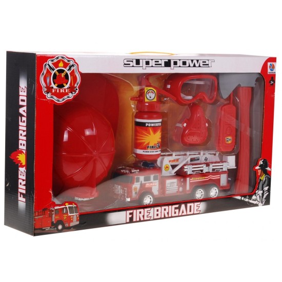 Bērnu ugunsdzēsēju komplekts 7 gab. “FIRE BRIGADE”