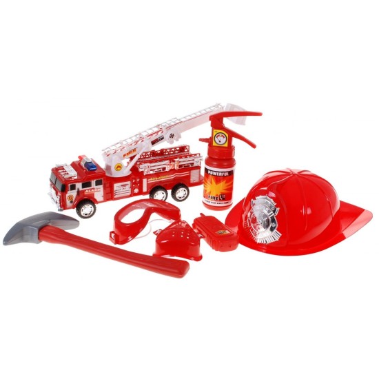 Bērnu ugunsdzēsēju komplekts 7 gab. “FIRE BRIGADE”