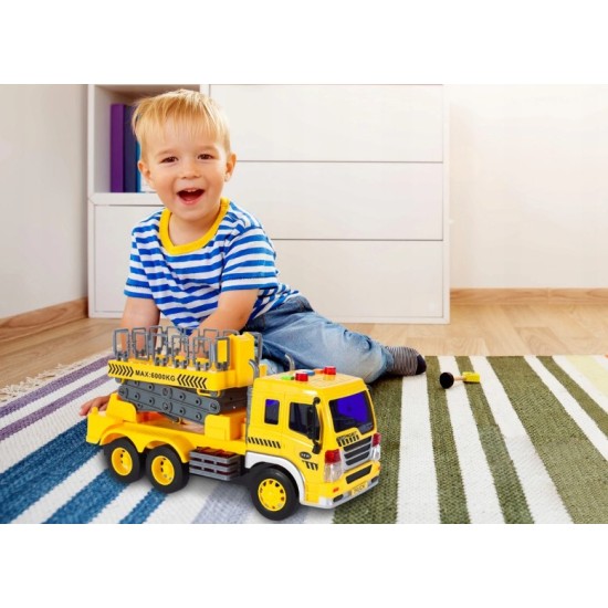 Rotaļu kravas automašīna - pacēlājs ar ledus gaismām "Builder"