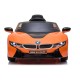 Vienvietīgs bērnu elektromobilis BMW I8 Lift, oranžs