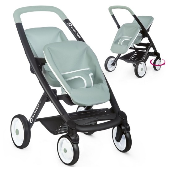 Leļļu rati SMOBY dvīņiem | Maxi Cosi Quinny Green