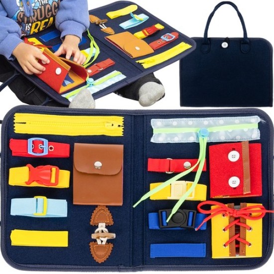 Montessori koferis - Busy Board