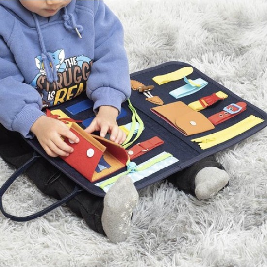 Montessori koferis - Busy Board