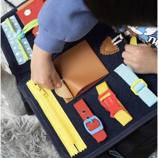 Montessori koferis - Busy Board