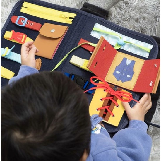 Montessori koferis - Busy Board