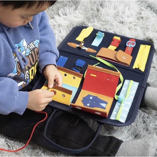 Montessori koferis - Busy Board
