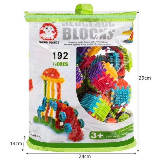 Izglītojošais konstruktors - Bloki "Ezītis" (192 daļas)