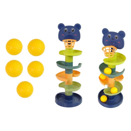 Montessori - bokštas su kamuoliukais “ 2in1”