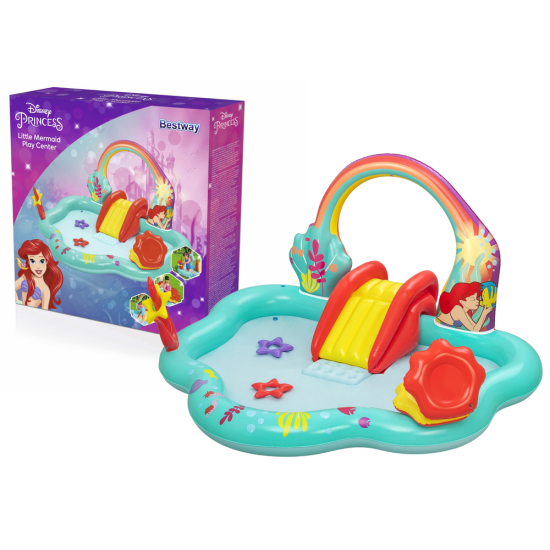 BESTWAY bērnu peldbaseins "Disney Princess" ar ūdens šļakatām