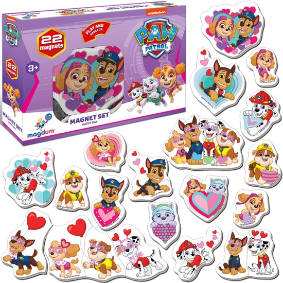 Magnetukų rinkinys Paw Patrol Happy Day 22 vnt