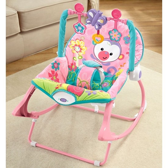 Bērnu šūpuļkrēsls - Vibro krēsls IBaby 3*1 Monkey