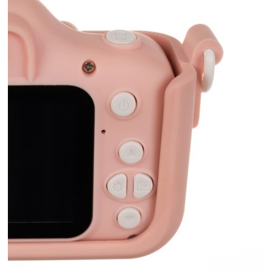 Digitālā rozā kamera bērniem + 16GB atmiņas karte