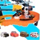 Kosminės stoties automobilių trasa su automobiliais