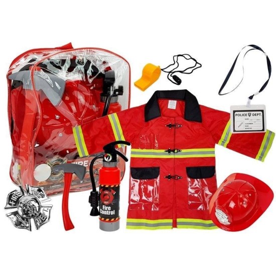 Vaikiškas ugniagesio rinkinys 7 dalys FIRE