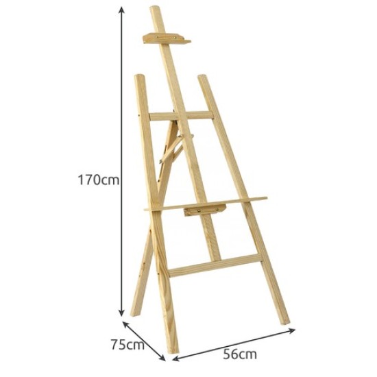 Molbertas tapybai, 170 cm. su priedais