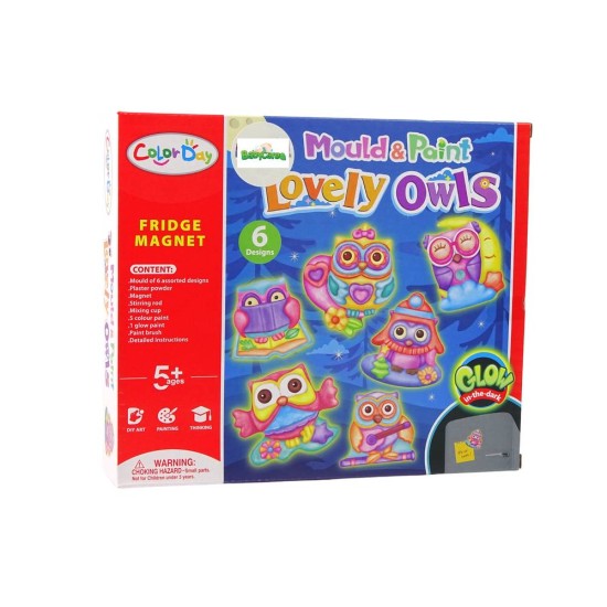 Radošais ģipša liešanas komplekts "Lovely Owls"