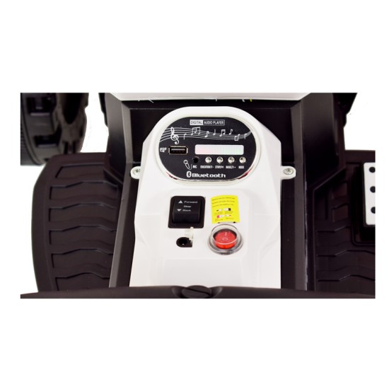 Sarkans elektrotraktors ar piekabi TRUCK III