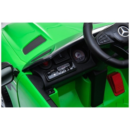 Elektriskā automašīna bērniem Mercedes GTR, zaļš
