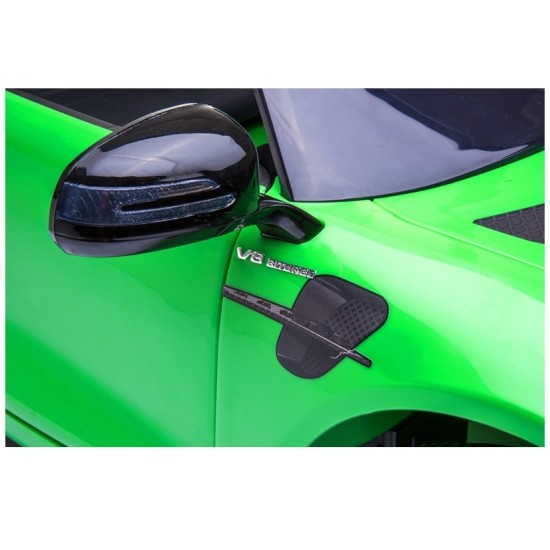Elektriskā automašīna bērniem Mercedes GTR, zaļš