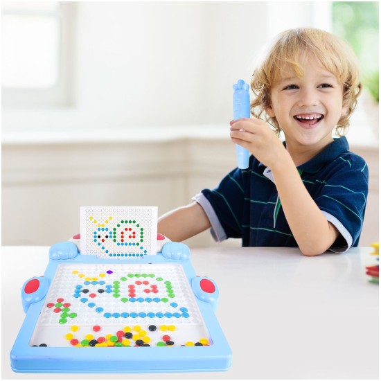 Montessori bērnu magnētiskais dēlis "Magpad", Rabbit Blue, 46.5 cm.