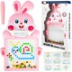 Montessori bērnu magnētiskais dēlis "Magpad", Rabbit Pink, 46.5 cm.