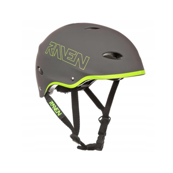 Vaikiškas šalmas Raven Grey/Lime S (54-56cm)