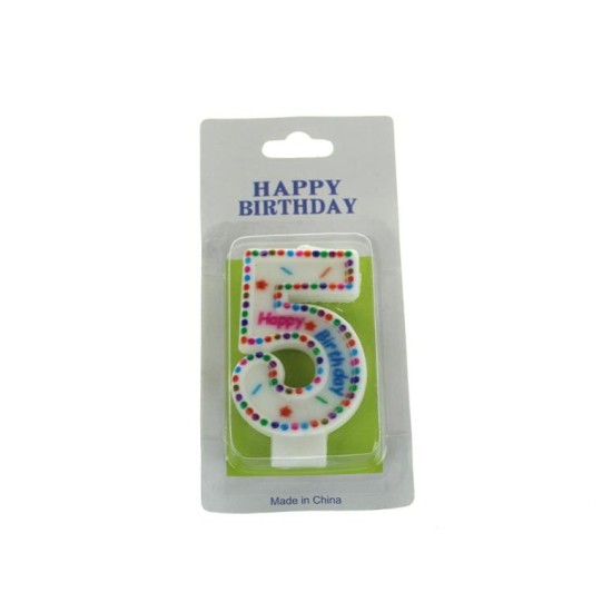 Gimtadienio žvakutė „Happy Birthday“