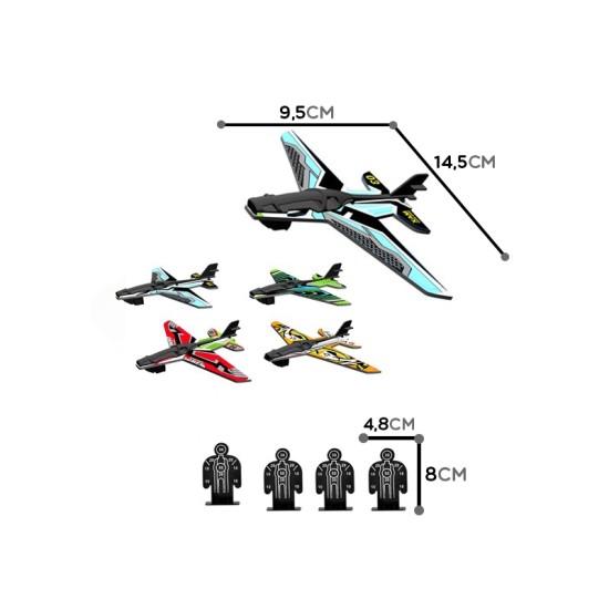 Rotaļu lielgabals ar 4 lidmašīnām "Air Battle"