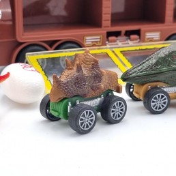 WOOPIE dinozauru kravas automašīna ar nesējraķeti un rotaļu automašīnām