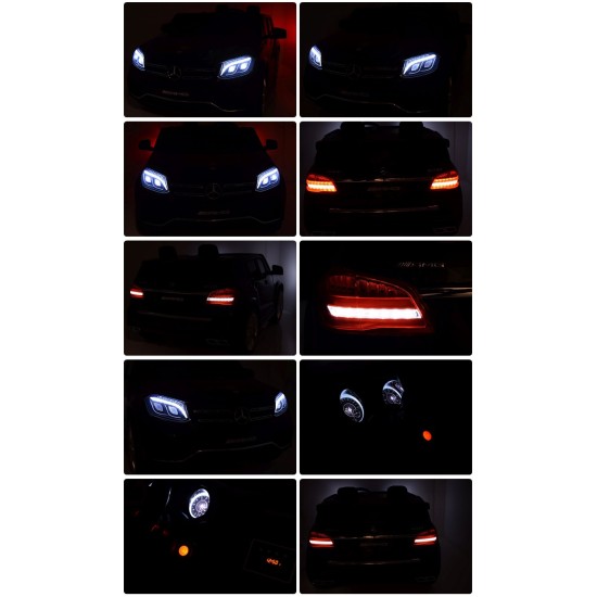 Elektriskā automašīna bērniem Mercedes GLS63 melnā 