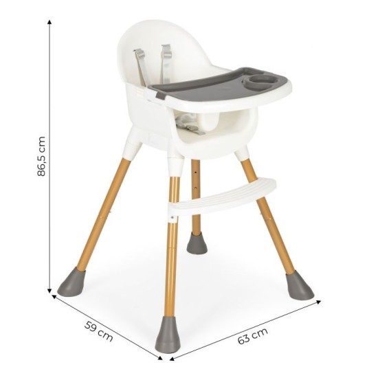 Maitinimo kėdutė Ecotoys White