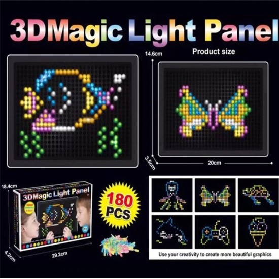 3D burvju gaismas dēlis