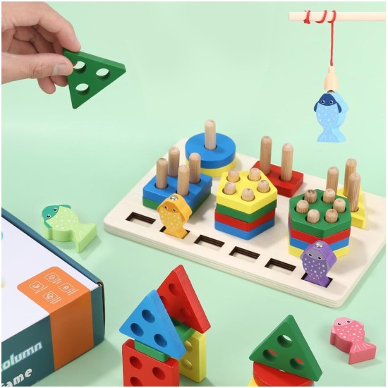 Montessori Medinė žvejyba 2in1