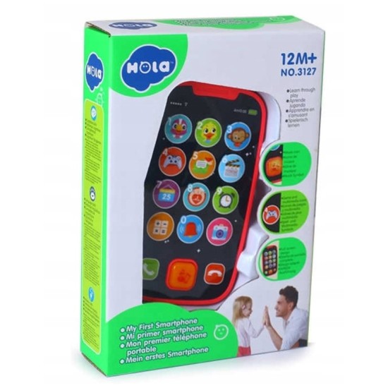 Žaislinis muzikinis telefonas Smartphone Hola Rose