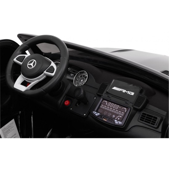 Elektriskā automašīna bērniem Mercedes GLS63 melnā 