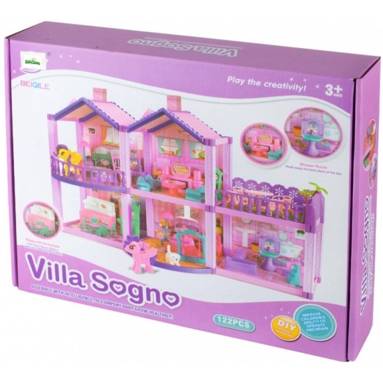 Divstāvu villa Sogno ar terasi, 122 istabas