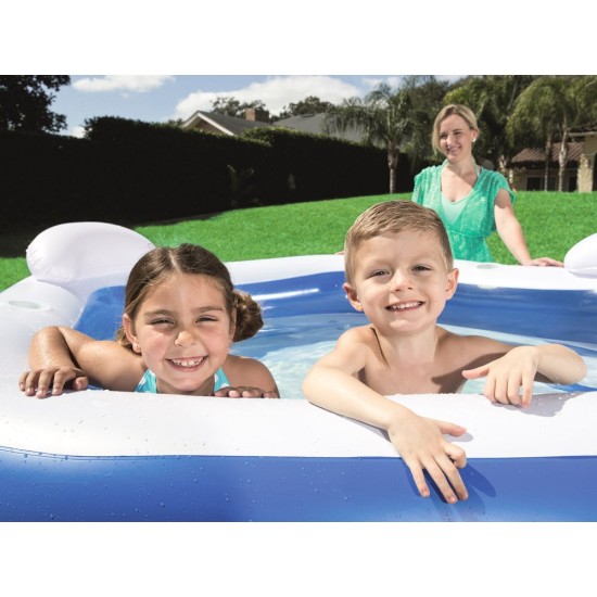 BESTWAY maudynių baseinas Family Lounge 213 x 206 x 69 cm.