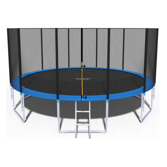 Batutas 15" 465 cm skersmens, su apsauginiu tinkleliu ir kopėčiomis "FUNFIT"