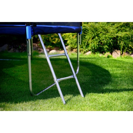 Batutas 15" 465 cm skersmens, su apsauginiu tinkleliu ir kopėčiomis "FUNFIT"