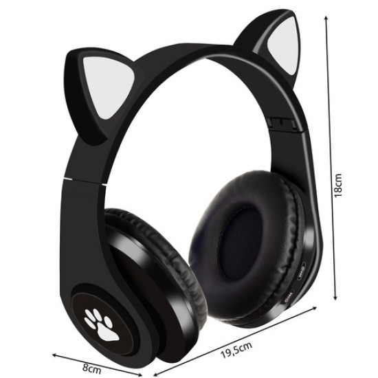 Bezvadu Bluetooth austiņas ar LED austiņām