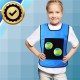 Veiklības rotaļu komplekts ar Velcro vestēm un mīkstām bumbiņām, zils
