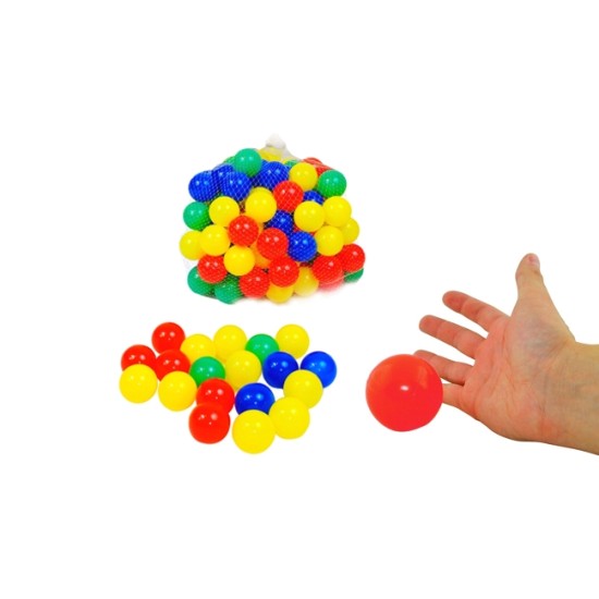 200 gab. krāsainas plastmasas bumbiņas
