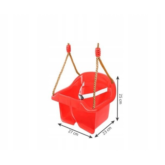Vienvietīgās plastmasas šūpoles RED