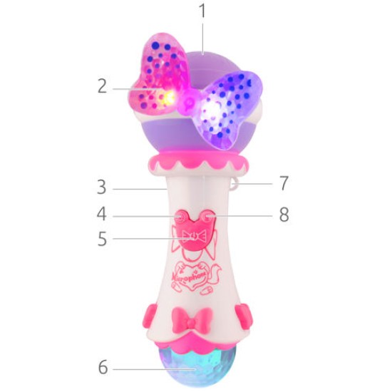 Nešiojamas vaikiškas mikrofonas "Tapk žvaigžde"