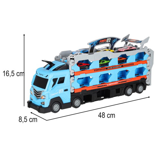 Autosacīkšu trase ar kravas automašīnu - 210 cm, 8 elementi