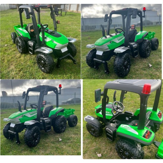 Elektriskais bērnu traktors BLT-206, zaļš