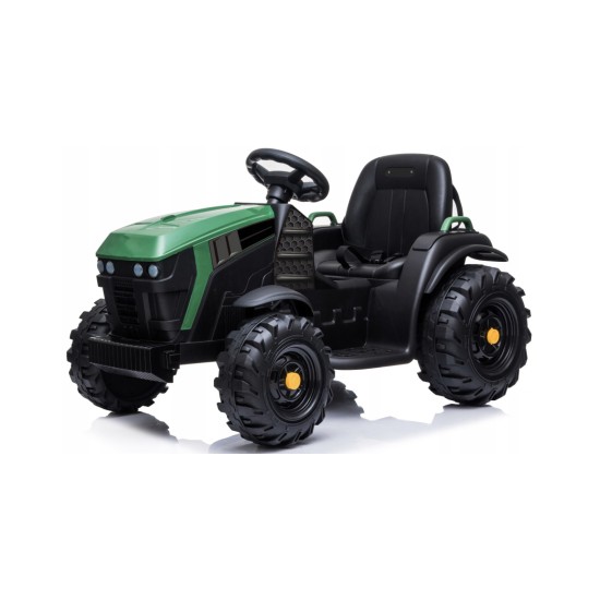 Elektriskais traktors ar piekabi BDM0925, zaļš